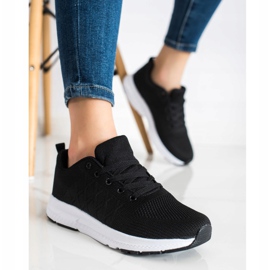 SHELOVET Baskets à lacets légères le noir 2