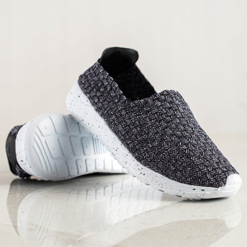 Sabatina Slipons tressés gris 1