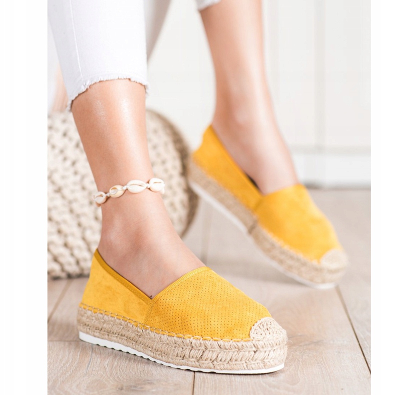 Seastar Espadrilles Ajourées En Daim jaune 2