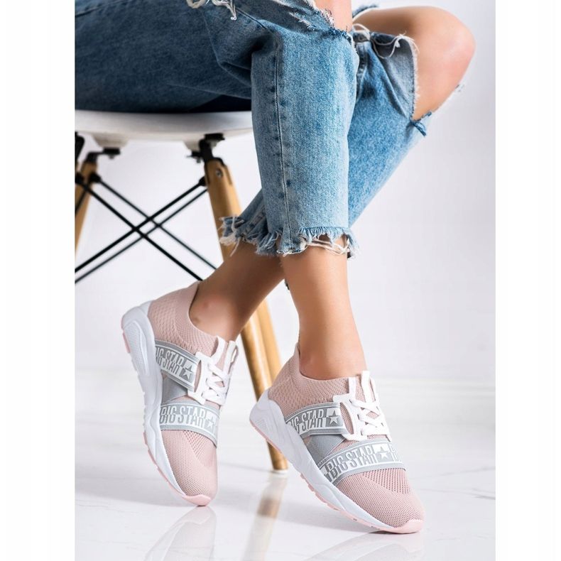 Baskets pour femmes Big Star HH274353 rose 2