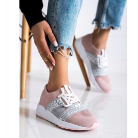 Baskets pour femmes Big Star HH274353 rose 1