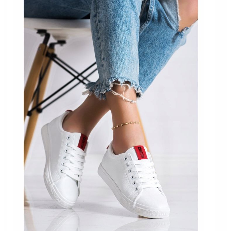 Baskets pour femmes Big Star DD274685 blanc 1
