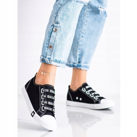 Baskets Big Star pour femmes HH274098 noir 1