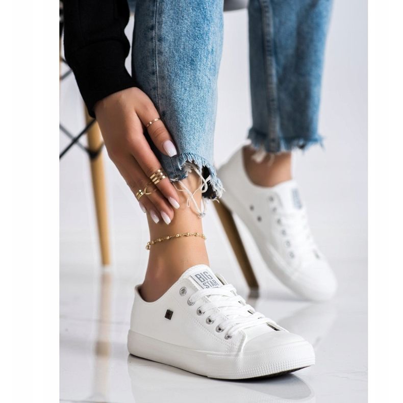 Baskets Big Star pour femmes V274869 blanc 1