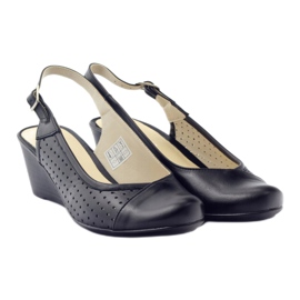 Sandales pour femmes bout couvert Gregors 591 cz le noir 4