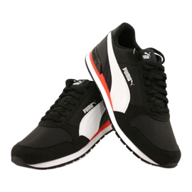 Puma St Runner V2 Nl M 365278 33 chaussures blanc noir orange 4