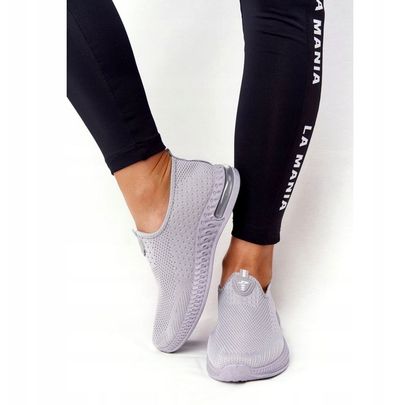 PS1 Chaussures de sport pour femmes Slip-on Gris Be Stretchy 3 PS1 Chaussures de sport pour femmes Slip-on Gris Be Stretchy 3