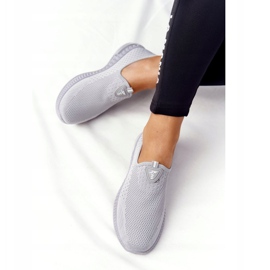 PS1 Chaussures de sport pour femmes Slip-on Gris Be Stretchy 2 PS1 Chaussures de sport pour femmes Slip-on Gris Be Stretchy 2