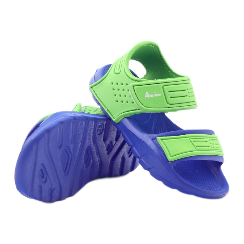 Sandales d'eau American Club 0333 bleu vert 4