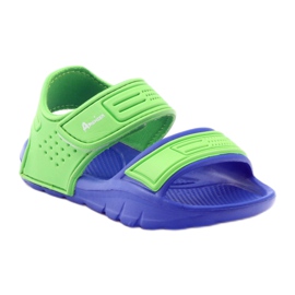 Sandales d'eau American Club 0333 bleu vert 2