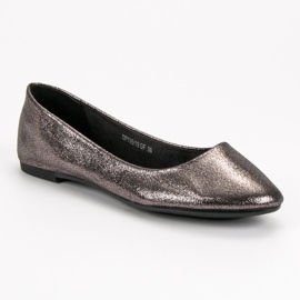 Filippo Ballerines classiques gris 4