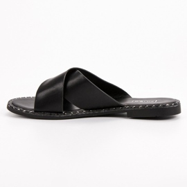 Filippo Pantoufles noires classiques le noir 2