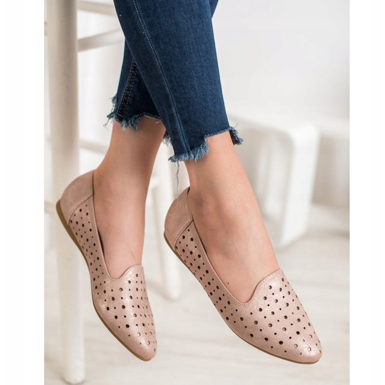 Kylie Seigneurs ajourés rose jaune 2