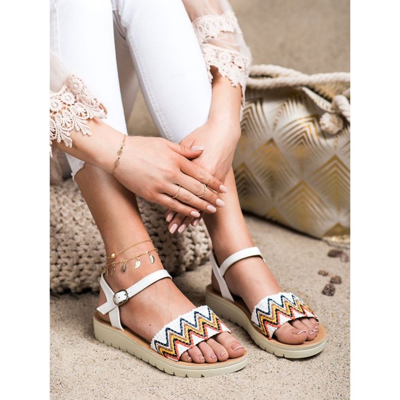 SHELOVET Sandales décontractées blanche 1