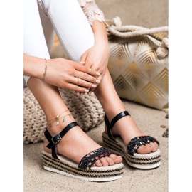 SHELOVET Sandales sur la plate-forme noir 2