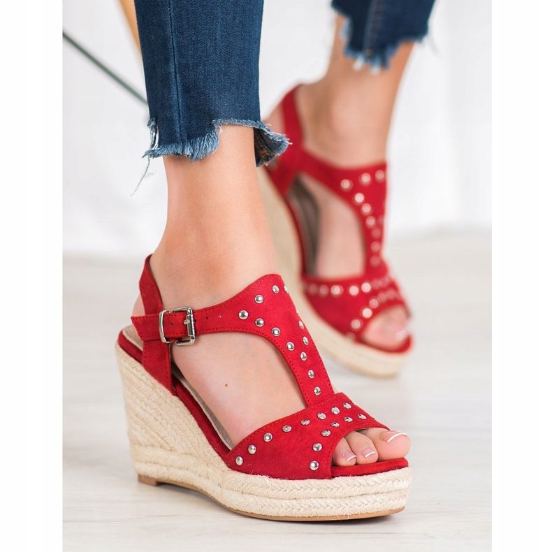 Kylie Sandales Avec Strass rouge 2 Kylie Sandales Avec Strass rouge 2