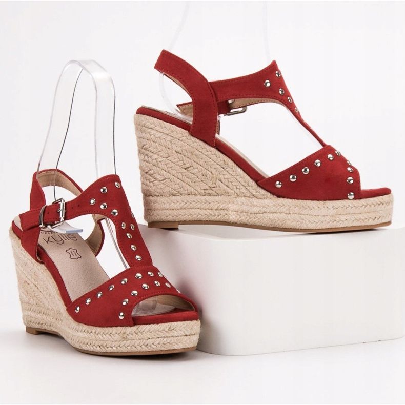 Kylie Sandales Avec Strass rouge 1 Kylie Sandales Avec Strass rouge 1
