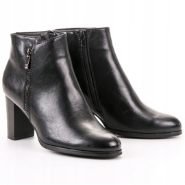 W. Potocki Bottes noires à talons hauts le noir 2