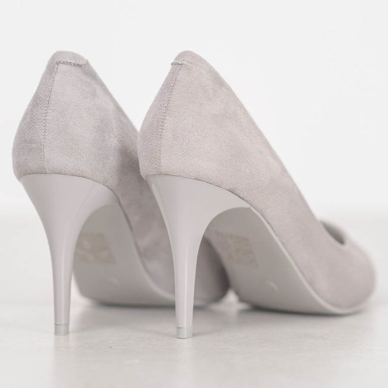 Kylie Escarpins classiques en daim gris 1