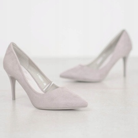 Kylie Escarpins classiques en daim gris 2