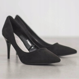 Kylie Escarpins classiques en daim le noir 3