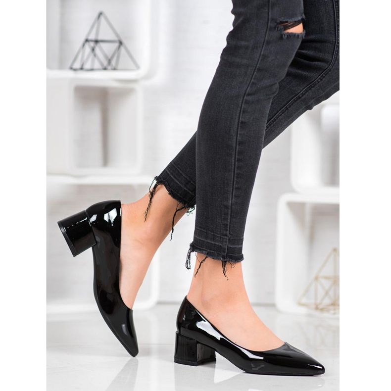 Escarpins laqués VINCEZA le noir 1