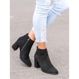 Goodin Bottes en daim élégantes le noir 3