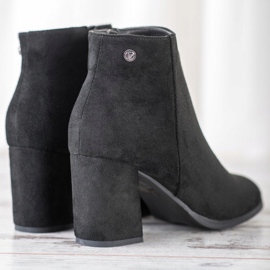 Goodin Bottes en daim élégantes le noir 4