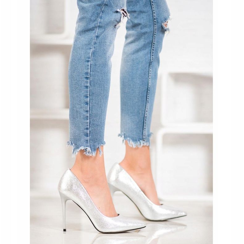 Goodin talons hauts à la mode gris 1