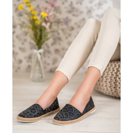 Kylie Espadrilles à pois le noir 1
