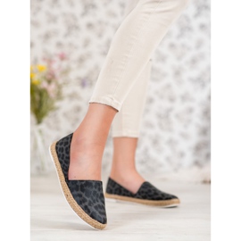 Kylie Espadrilles à pois le noir 4