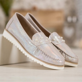 Sergio Leone Mocassins Avec Perles d'or 2