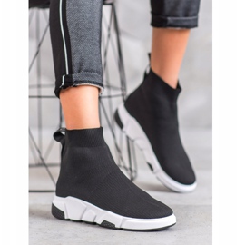 SHELOVET Chaussures à enfiler noires 1