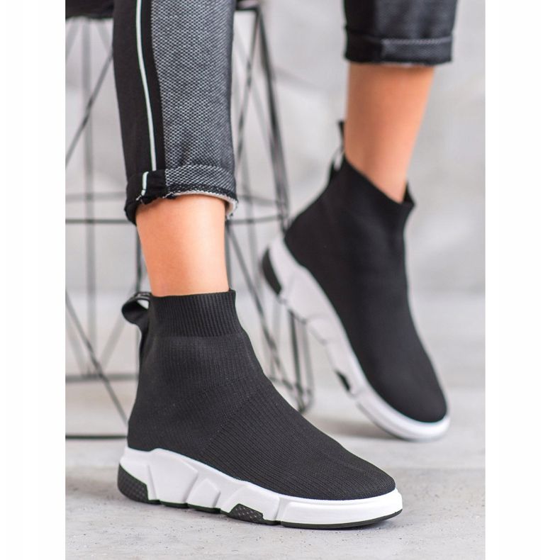 SHELOVET Chaussures à enfiler noires 1