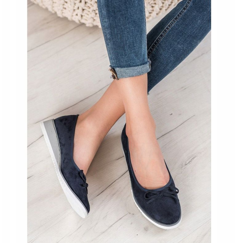 Goodin Ballerine Avec Noeud bleu 1