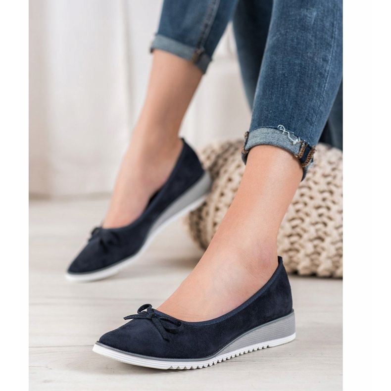 Goodin Ballerine Avec Noeud bleu 2