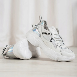 Goodin Baskets en cuir blanches 2