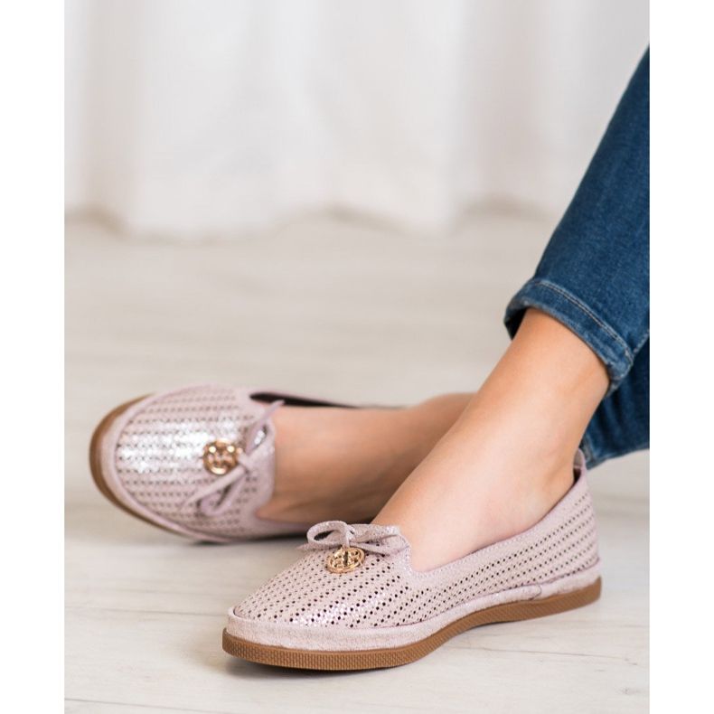 Ballerines élégantes VINCEZA multicolore rose 2