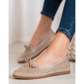 Ballerines élégantes VINCEZA brun 1