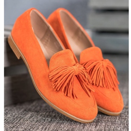 Seastar Chaussures en daim à franges orange 3