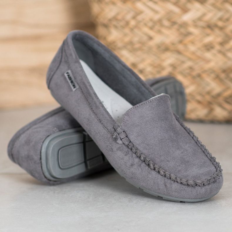 Mocassins classiques VINCEZA gris 1