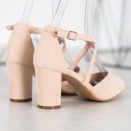 Sandales en daim VINCEZA beige 4