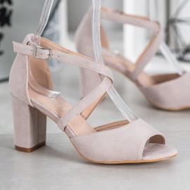 Sandales en daim VINCEZA gris 3