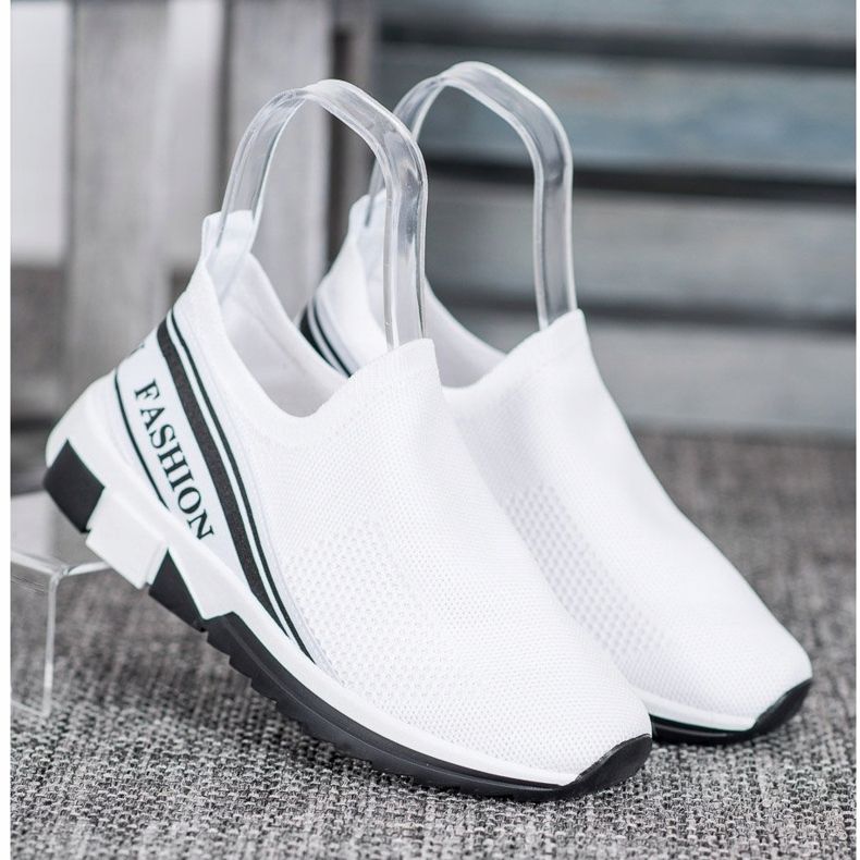 SHELOVET Ajouré Slipony Mode blanc 1