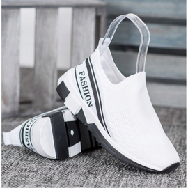 SHELOVET Ajouré Slipony Mode blanc 2