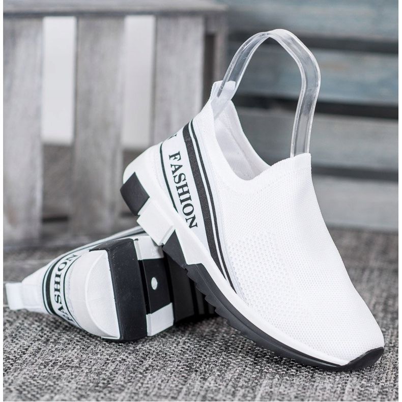 SHELOVET Ajouré Slipony Mode blanc 2