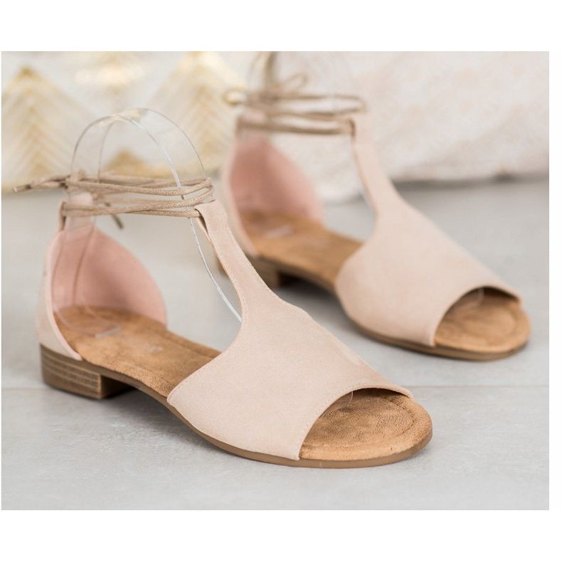 Sandales nouées VINCEZA brun 2