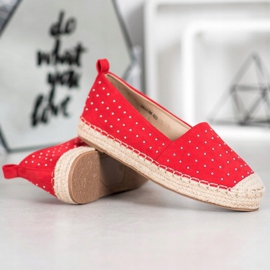 Goodin Espadrilles en daim rouge 3