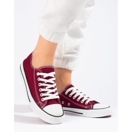 J. Star Baskets bordeaux classiques rouge 2