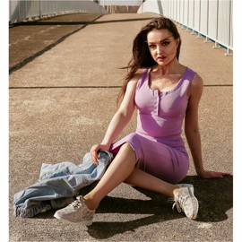 Kylie Richelieus En Cuir Sur La Plateforme multicolore gris 1